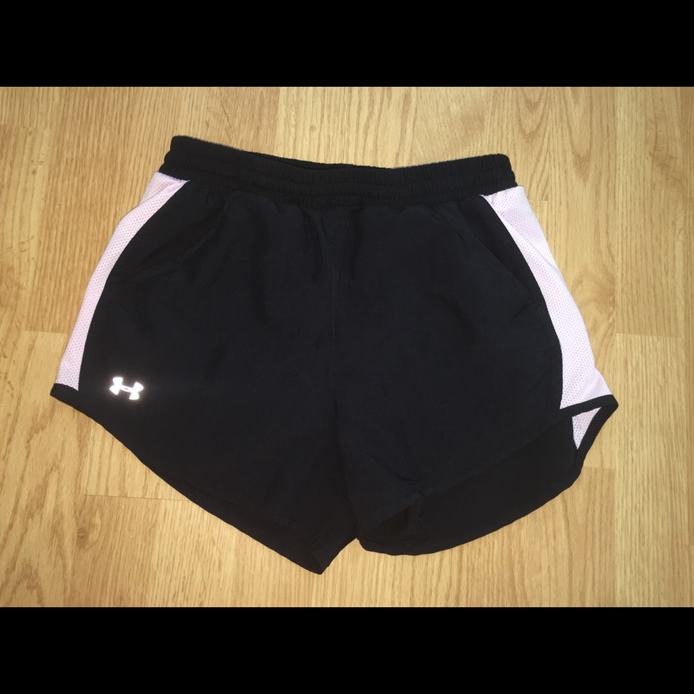 Under Armour black & light pink shorts